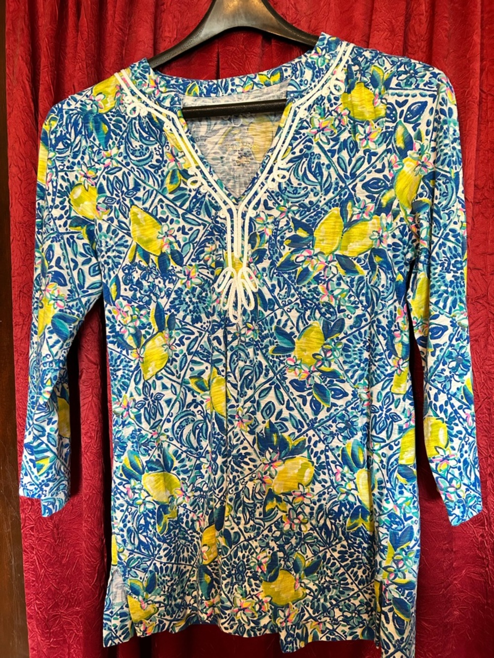 Lilly Pulitzer Lemon Tree Floral Tunic